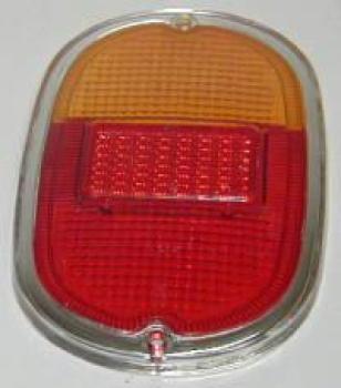 Glas für Rückleuchte, rot mit Chromrand, Bus T1 und T2 Bj 08/61-07/71, mit Prüfzeichen – Angebot von Autoteile Ehring