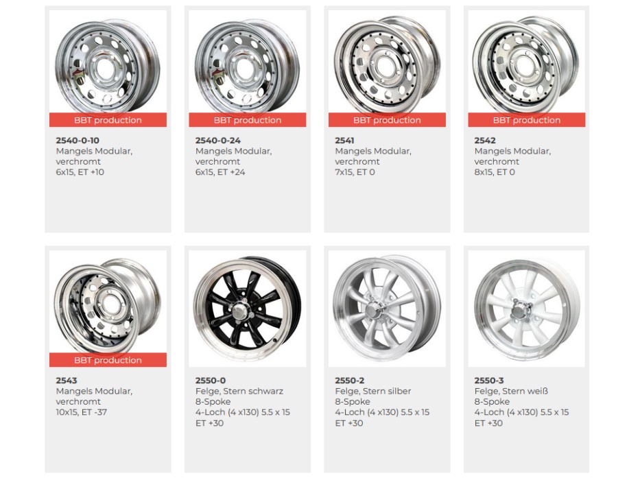 Felge – Angebot von Ralfs VW-Teile