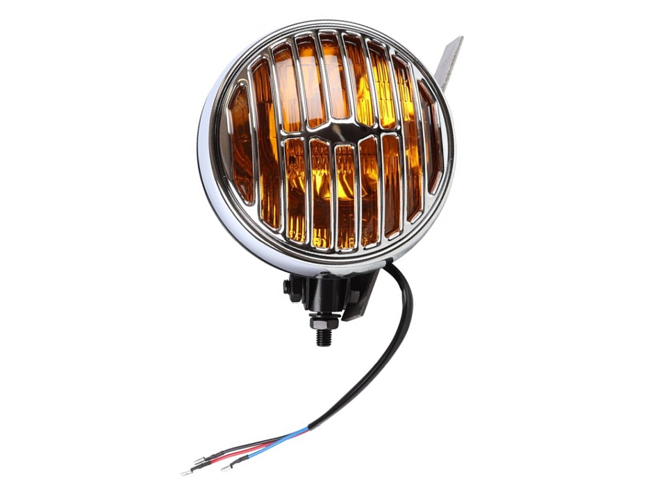 Zusatznebelscheinwerfer, Ø 15 cm, verchromt, gelb, "ohne TÜV" – Angebot von Ralfs VW-Teile