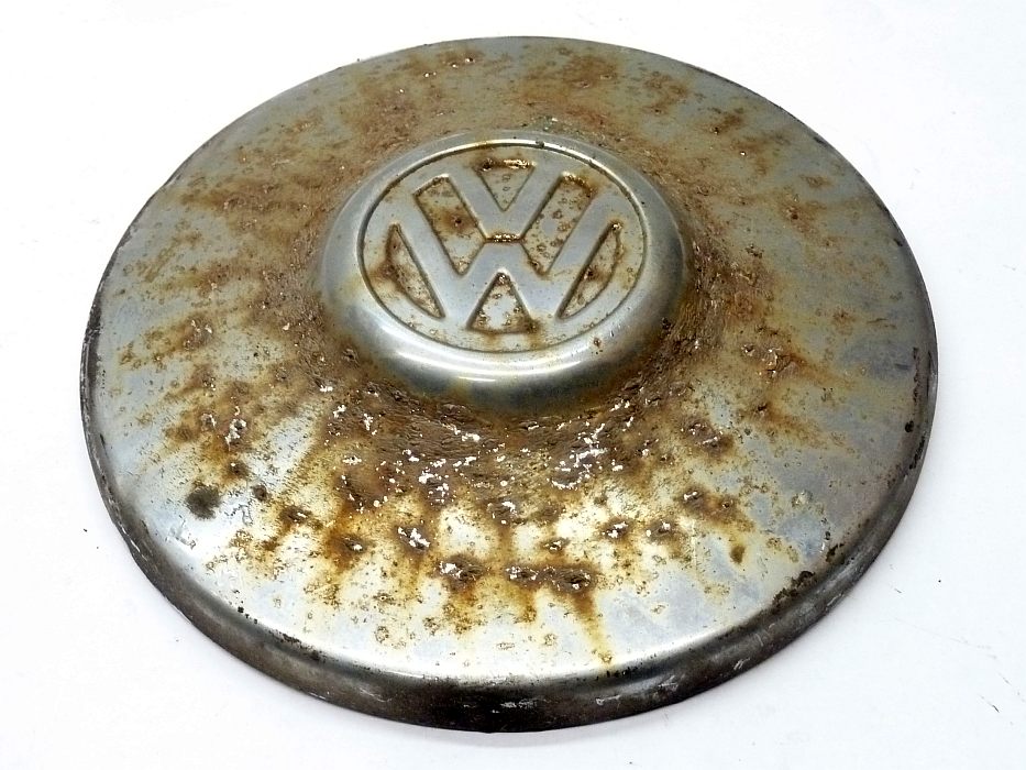 Radkappe, 1,7 cm hoher Rand, mit "Höcker", verchromt – Angebot von Ralfs VW-Teile