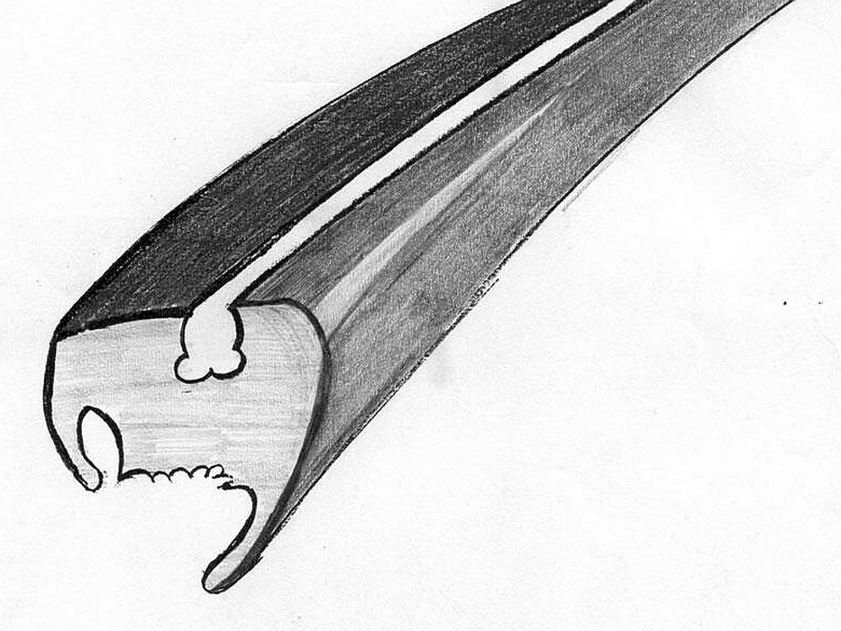 Heckscheibendichtung mit Nut für Zierleiste, alle Modelle ab 08/71 und Mex. – Angebot von Ralfs VW-Teile