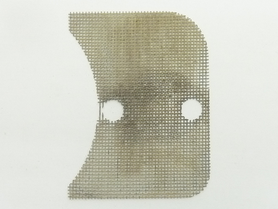 Unterlage für Ziergitter im Armaturenbrett, rechts, für Tankuhr, ab Bj.08/57 (nicht 1303)