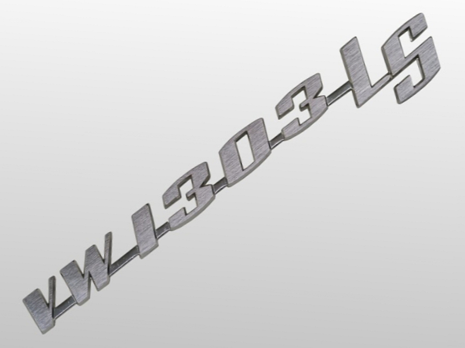 Schriftzug "VW 1303 LS", gebürstet – Angebot von Ralfs VW-Teile
