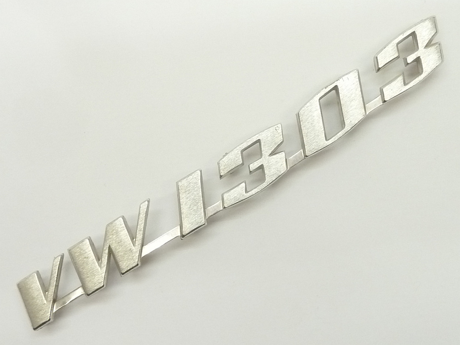 Schriftzug "VW 1303", gebürstet – Angebot von Ralfs VW-Teile