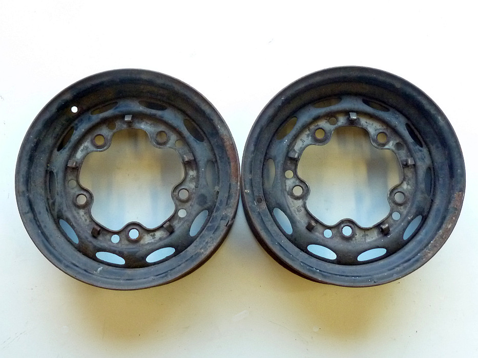 Felge, LK 5x205, 4,5x15, ET 25, "Porsche 356 style", mit Hump, verchromt – Angebot von Ralfs VW-Teile