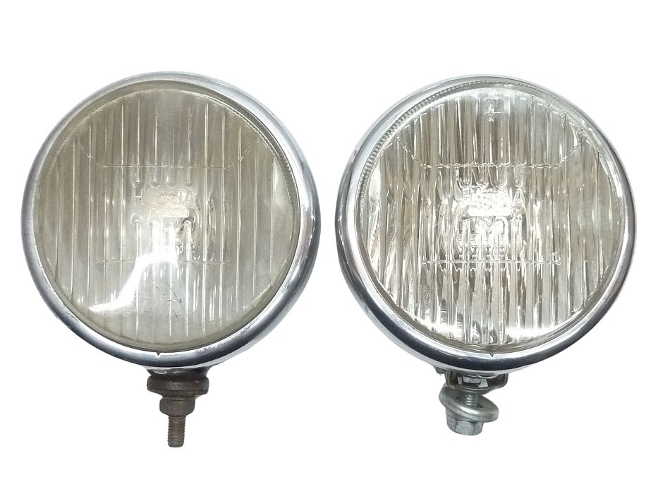 Zusatznebelscheinwerfer, Ø 15 cm, verchromt, gelb, "ohne TÜV" – Angebot von Ralfs VW-Teile