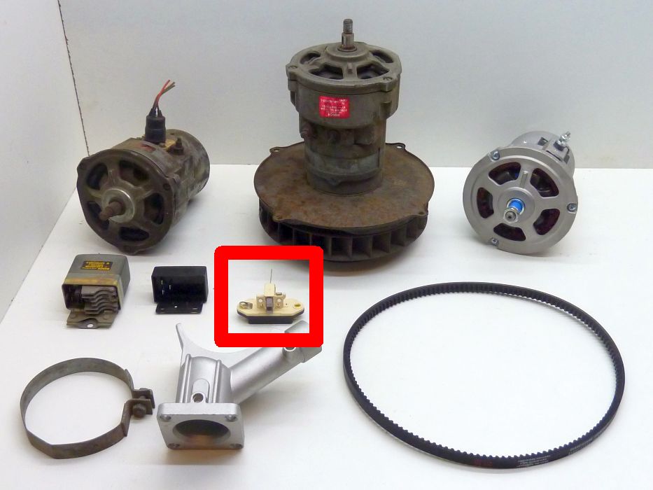 Regler Drehstromgenerator, 55A (integriert) – Angebot von Ralfs VW-Teile