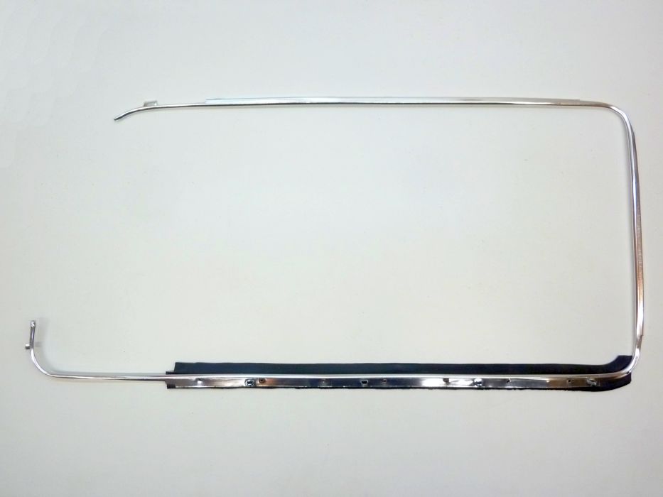 Zierrahmen Fensterschacht-Dichtung, links, chrom – Angebot von Ralfs VW-Teile