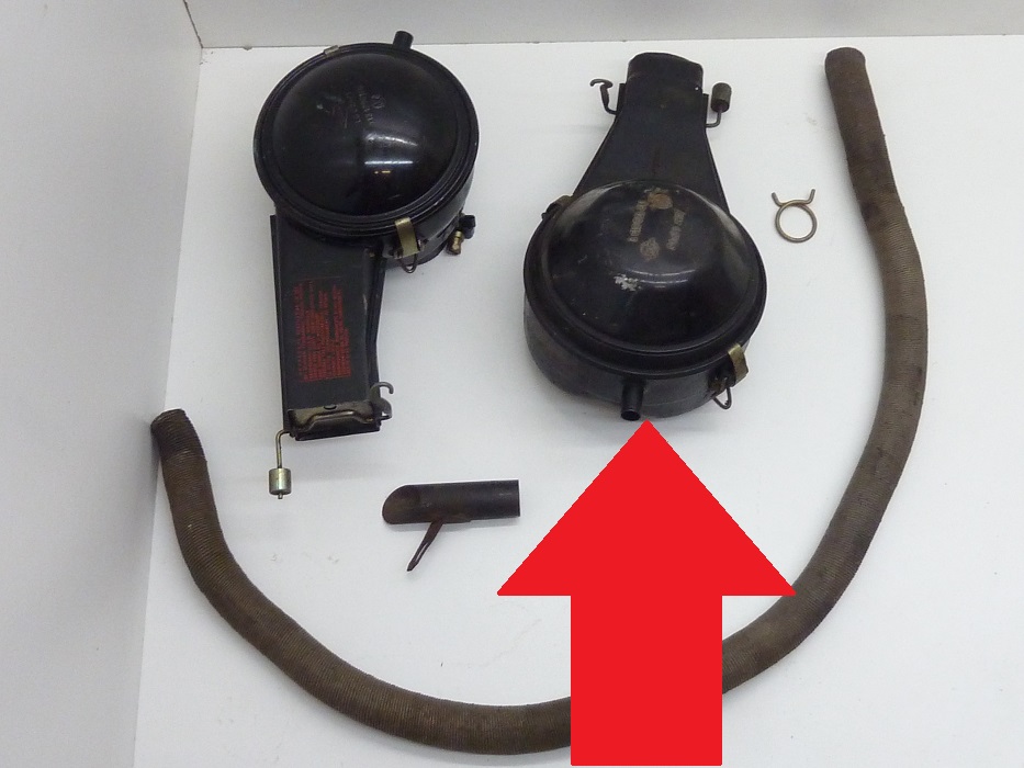 Luftfilter mit Stutzen für 25 mm-Vorwärmschlauch – Angebot von Ralfs VW-Teile