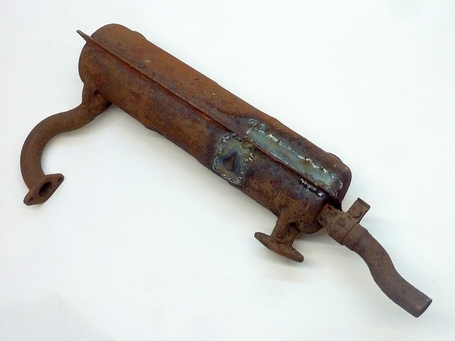 Schalldämpfer rechts, inkl. Endrohr