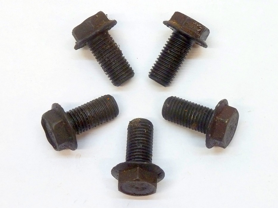 Sechskantschrauben, M12x1,5x25, mit Flansch und Verzahnung, 5er-Satz