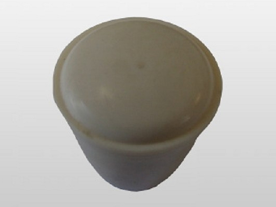 Knopf für Schalter, Bowdenzug etc., "klein", Gewinde M5, silberbeige