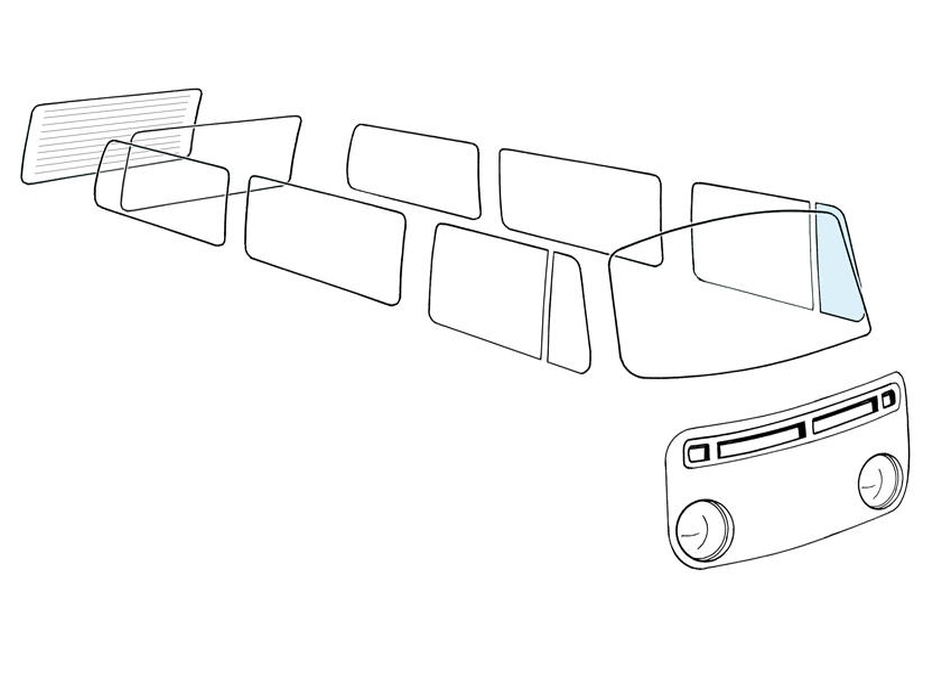 Drehfensterscheibe links – Angebot von Ralfs VW-Teile
