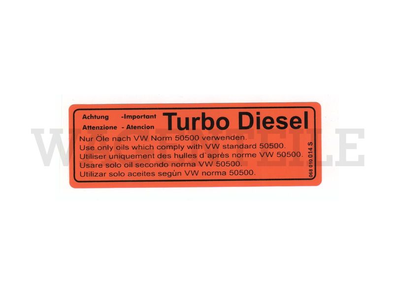 Aufkleber Öl VW 505 00 – Angebot von Wagenteile