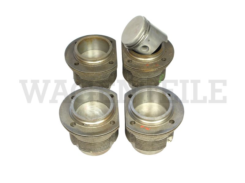 4 Satz Kolben/ Zylinder 77mm 1200, KG-Bohrung 87 (Flach-Kolben) – Angebot von Wagenteile