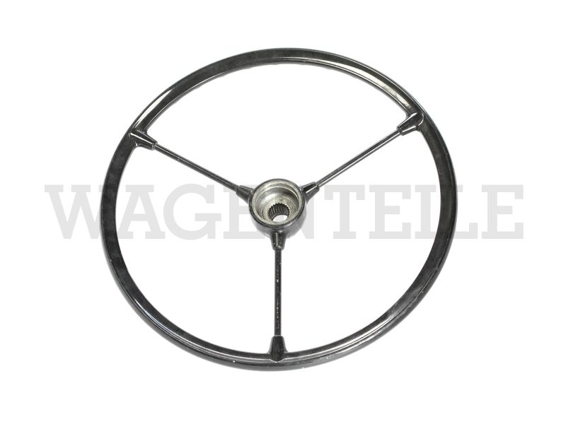 Lenkrad Standard, schwarz (3 Speichen, 24 Zähne) – Angebot von Wagenteile