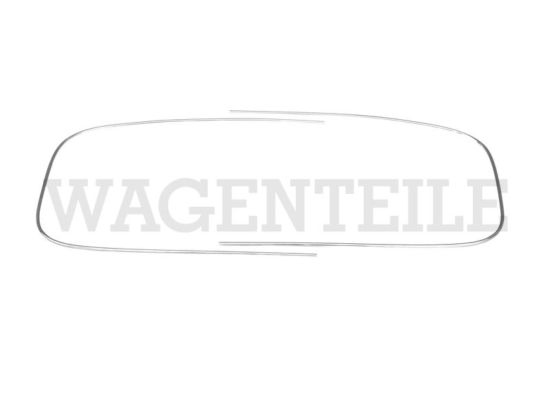 2 Zierrahmen Dichtung Frontscheibe, chrom – Angebot von Wagenteile