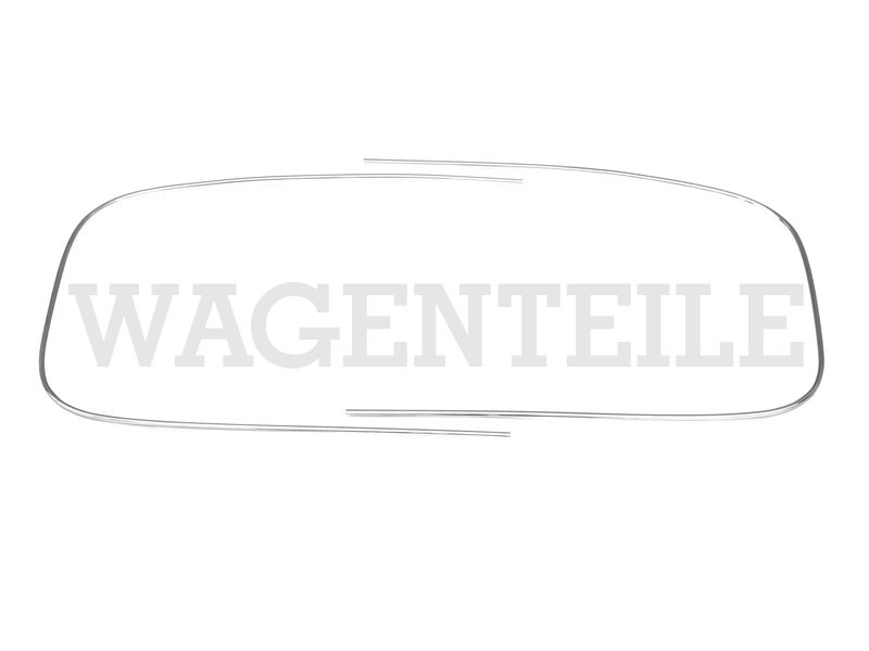 2 Zierrahmen Dichtung Frontscheibe, chrom – Angebot von Wagenteile