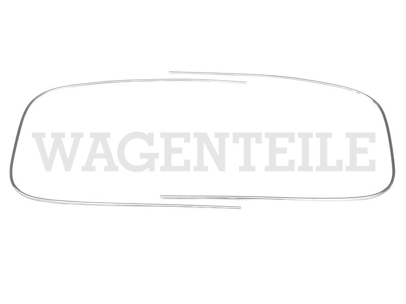 2 Zierrahmen Dichtung Frontscheibe, chrom – Angebot von Wagenteile