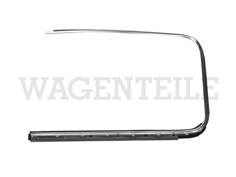Zierrahmen Fensterschacht-Dichtung, links, chrom – Angebot von Wagenteile