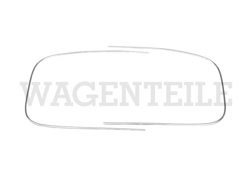2 Zierrahmen Dichtung Heckscheibe, chrom – Angebot von Wagenteile
