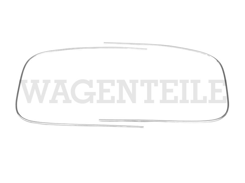 2 Zierrahmen Dichtung Heckscheibe, chrom – Angebot von Wagenteile