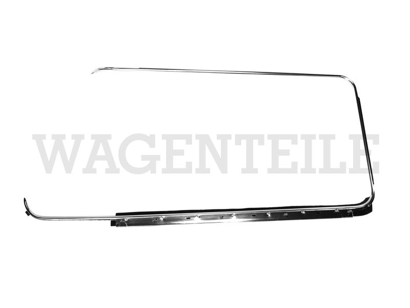 Zierrahmen Fensterschacht-Dichtung, links, chrom – Angebot von Wagenteile