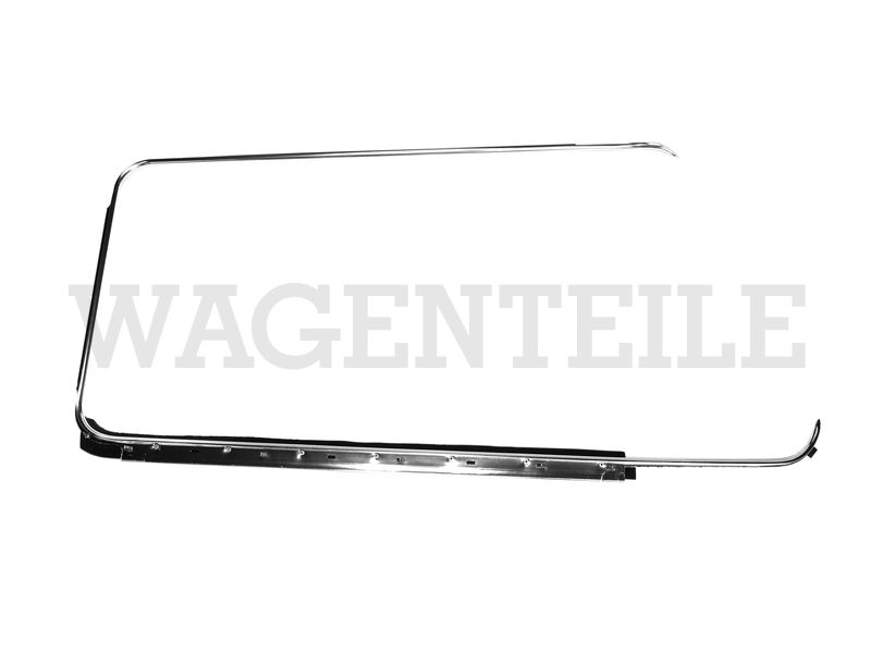 Zierrahmen Fensterschacht-Dichtung, rechts, chrom – Angebot von Wagenteile
