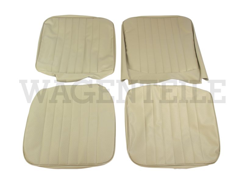 Sitzbezüge vorn, Einzelsitze Kunstleder, beige – Angebot von Wagenteile