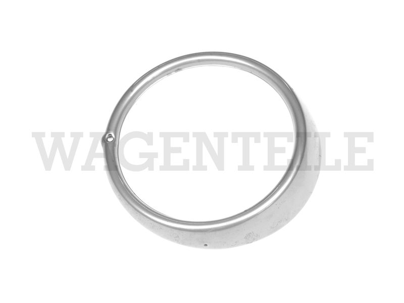Abdeckring Scheinwerfer, Metall (1 Loch) links, silberfarben