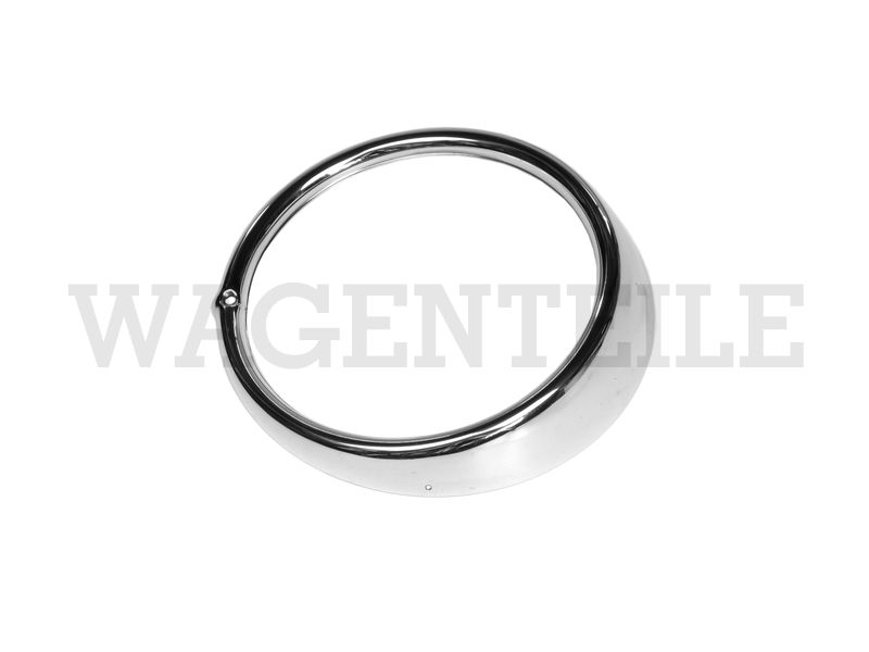 Abdeckring Scheinwerfer, Metall (1 Loch) links, verchromt – Angebot von Wagenteile