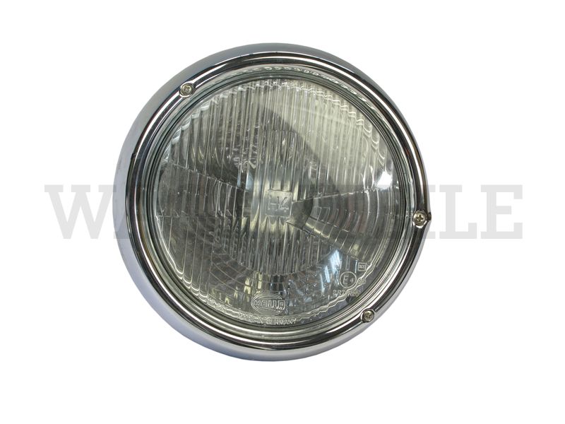 Scheinwerfer Halogen H4, rechts (Zierring verchromt)