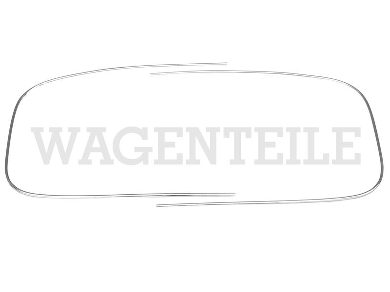 2 Zierrahmen Dichtung Frontscheibe, chrom – Angebot von Wagenteile