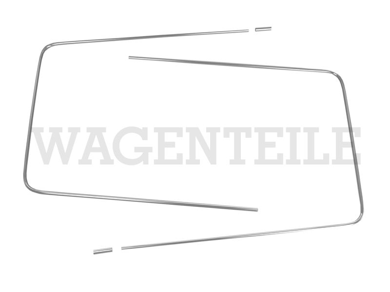 Zierrahmen Dichtung Seitenscheibe Mitte, chrom – Angebot von Wagenteile