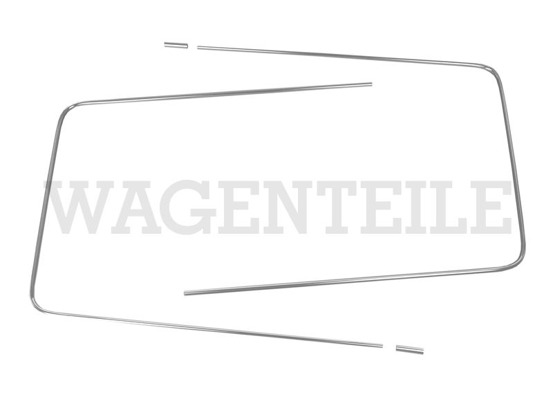 Zierrahmen Dichtung Heckscheibe, chrom – Angebot von Wagenteile