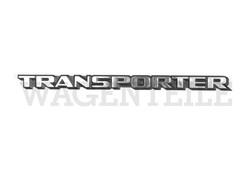 Schriftzug 'TRANSPORTER', verchromt – Angebot von Wagenteile