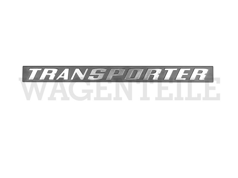 Schriftzug 'TRANSPORTER', verchromt – Angebot von Wagenteile