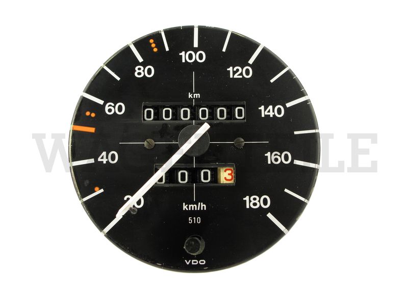 Tachometer mit Tageskilometerzähler 2,0 bis '81 (Tachowelle geschraubt) – Angebot von Wagenteile