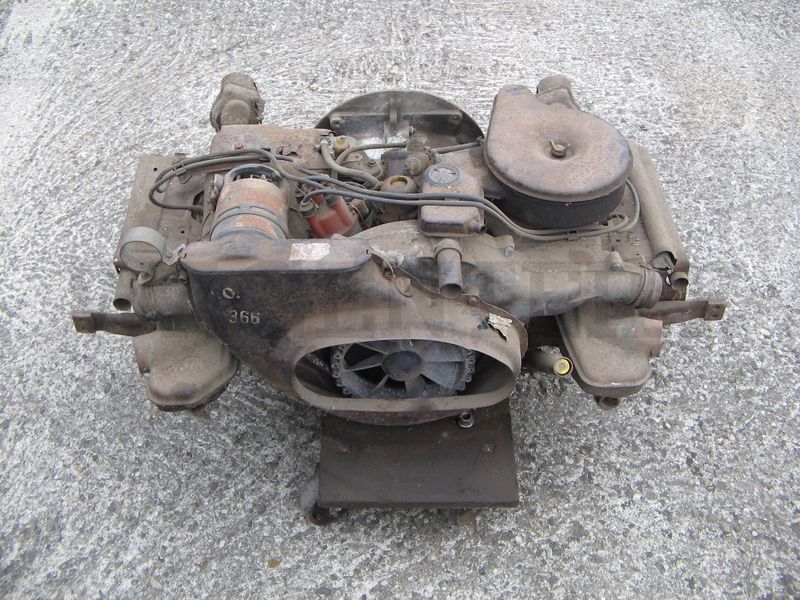 Rumpfmotor (gebraucht) K, dreht, näheres nicht bekannt, ohne Schwungrad, ohne Saugrohr, mit Gebläse, wie abgebildet