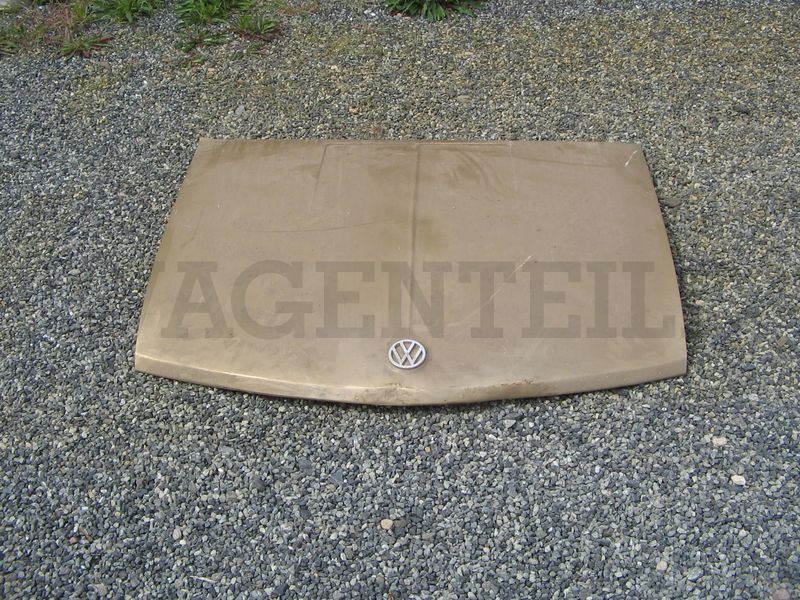 Haube vorn, 412 (golden) Beulen, Rost, Spachtelmasse – Angebot von Wagenteile