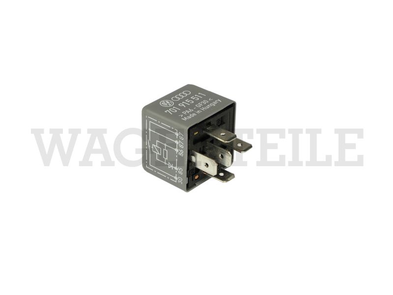 Relais 12V 30A, Schließer mit Sperrdiode, 5 Kontakte (St.-Nr. 96) Batterietrennrelais, Nebelscheinwerfer '74-'80 – Angebot von Wagenteile